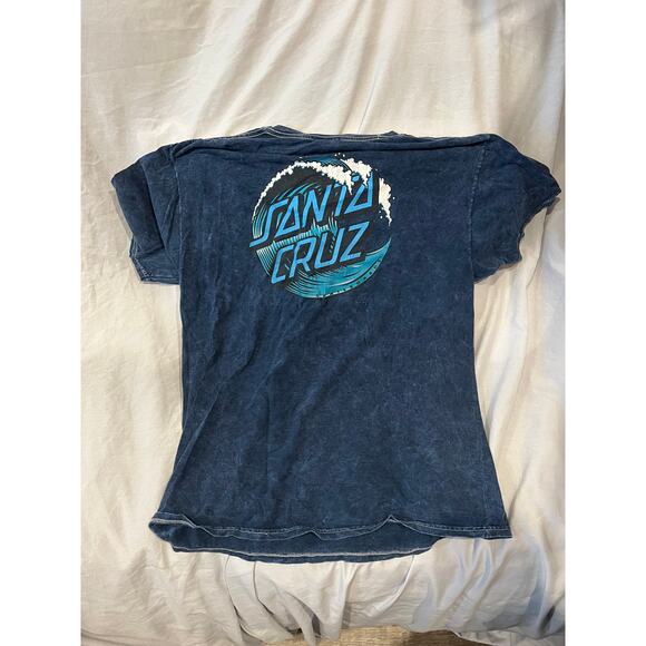 Santa Cruz Blue Ocean T-Shirt Mens L - Picture 4 of 4